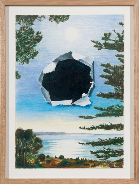 The Hole Story 8 by Callum Morton contemporary artwork Works on Paper