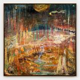 Lunar Cavern by Peter Burns contemporary artwork painting