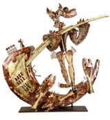 The Ferryman by Nandagopal contemporary artwork sculpture