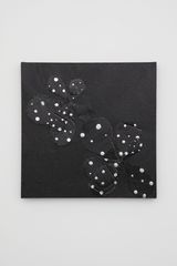 Black Star Flowers I by Brenna Youngblood contemporary artwork mixed media painting photography print sculpture works on paper
