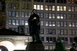 Abraham Lincoln War Veteran Projection by Krzysztof Wodiczko contemporary artwork installation