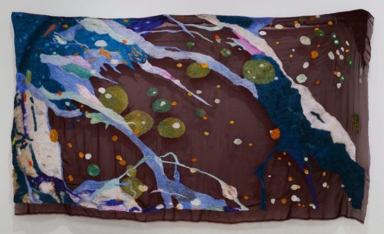 Stratosphere by Pauline Shaw contemporary artwork Textile