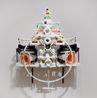 White Discharge Built-up Objects 24 by Teppei Kaneuji contemporary artwork Sculpture