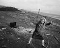 Seacoal Helen and her hula-hoop Lynemouth Northumberland by Chris Killip contemporary artwork Photography
