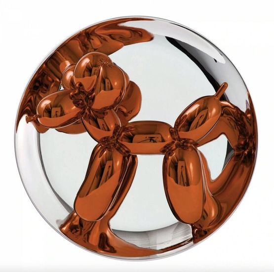 Balloon Dog - orange by Jeff Koons contemporary artwork Sculpture
