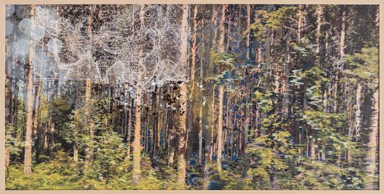 My Life Brushed Past Yours by Deborah Mckellar contemporary artwork Mixed Media
