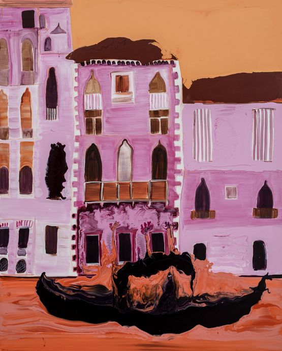 Trip to Venice by Genieve Figgis contemporary artwork Painting