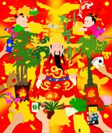 Fortune Set by Lin Aojie contemporary artwork painting print