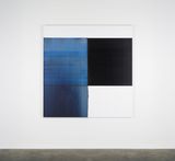 Exposed Painting Paris Blue by Callum Innes contemporary artwork painting
