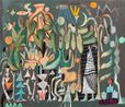 What fits between the trees by Jozsef Csato contemporary artwork Painting
