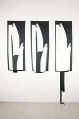Lasciar cadere triptych 1 by Marion Baruch contemporary artwork sculpture