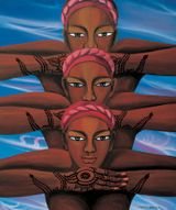 Wedding Party at Sudan by Jung Kangja contemporary artwork painting