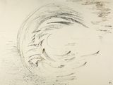 Mond gegen Osten ziehend by Meret Oppenheim contemporary artwork drawing painting works on paper