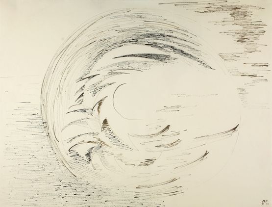 Mond gegen Osten ziehend by Meret Oppenheim contemporary artwork Painting
