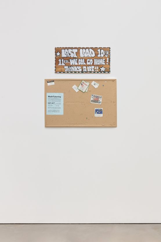 Community Notice Board Coin Laundry by Fiona Connor contemporary artwork Sculpture