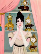 The Clock Collector by Maureen Dougherty contemporary artwork painting