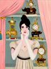 The Clock Collector by Maureen Dougherty contemporary artwork Painting