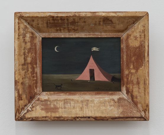 The Pink Tent by Gertrude Abercrombie contemporary artwork Painting