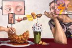 Virtual appetite by Deng Shiqing contemporary artwork Painting