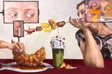 Virtual appetite by Deng Shiqing contemporary artwork painting