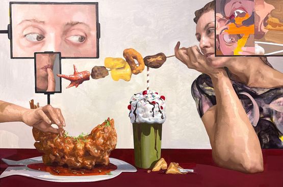 Virtual appetite by Deng Shiqing contemporary artwork Painting