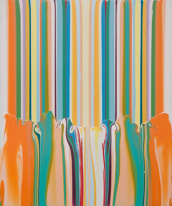 Notation Chromatic by Ian Davenport contemporary artwork Painting