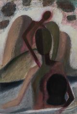 Angel by Atul Dodiya contemporary artwork painting works on paper