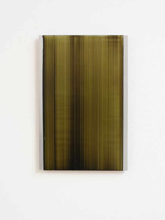 Slider - deep green 2 by Noel Ivanoff contemporary artwork Painting