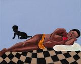 At rest the tragedies of a fantasy II by Cassi Namoda contemporary artwork painting