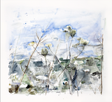 Reflecting the Azure by Bettina Khoury Badr contemporary artwork painting works on paper