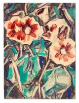 Blumenstillleben by Christian Rohlfs contemporary artwork painting works on paper