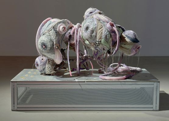 Purple Mangosteen by Wang Yuyu contemporary artwork Sculpture