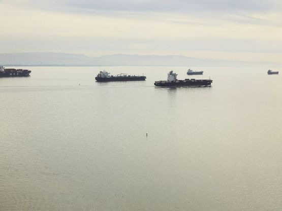 Cargo Ships January 18 2024 1018 am by Richard Misrach contemporary artwork Print
