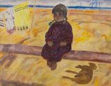 On the Shore by Mikayil Abdullayev contemporary artwork works on paper