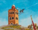 Tower defense by Alex Sewell contemporary artwork painting