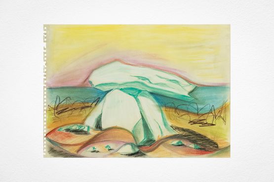 The Quoit I by Luke Edward Hall contemporary artwork Works on Paper
