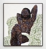 Self Portrait - Ivy Leaf Sofa by Amoako Boafo contemporary artwork painting