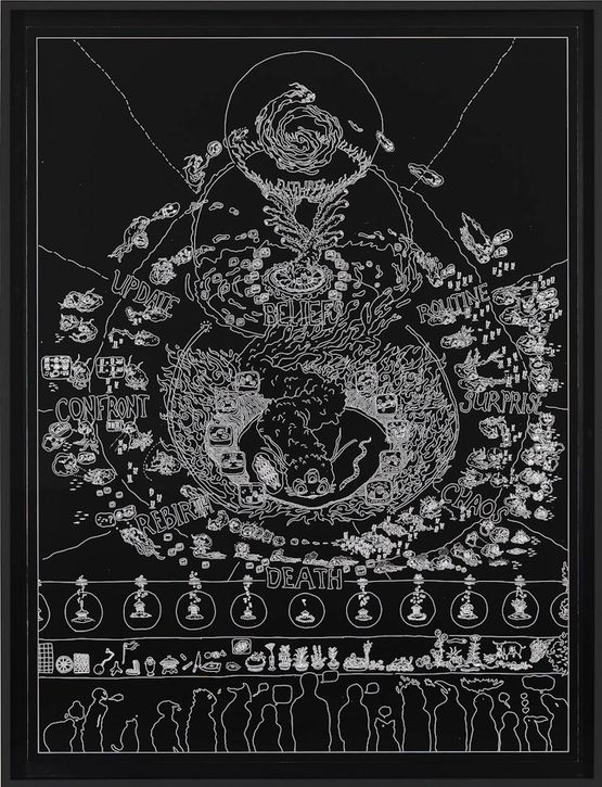 BOB Thangka by Ian Cheng contemporary artwork Works on Paper