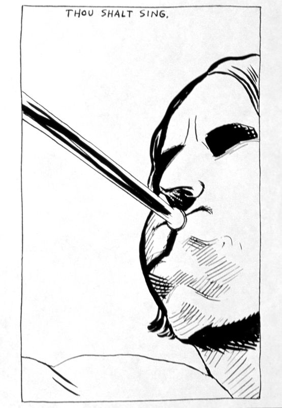 No Title Thou shalt sing... by Raymond Pettibon contemporary artwork Works on Paper
