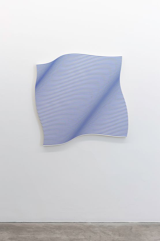 Flag wave by Philippe Decrauzat contemporary artwork Painting