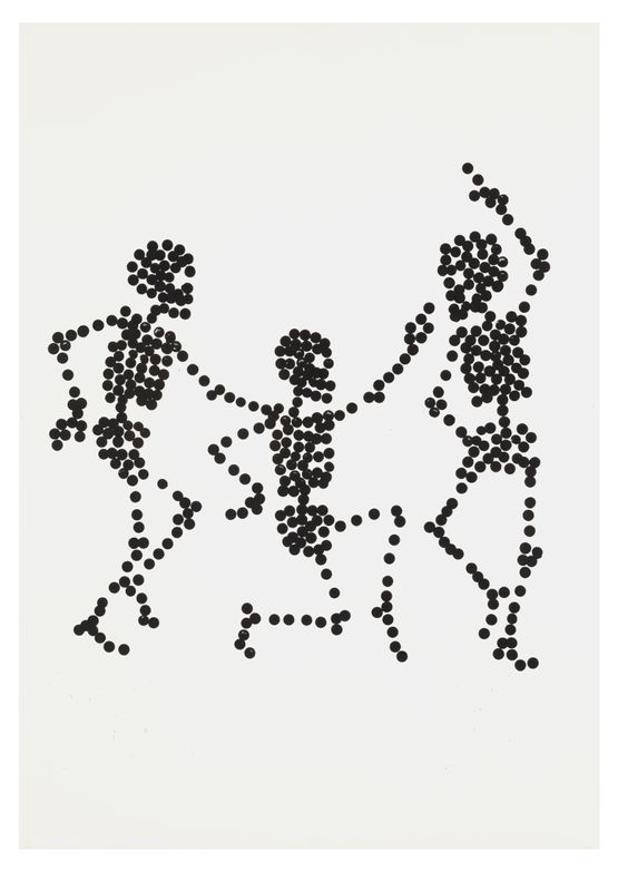 Dance to Dust Drawings 13 by Carlos Amorales contemporary artwork Works on Paper