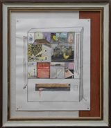 death in a vending machine by Linus Riepler contemporary artwork drawing