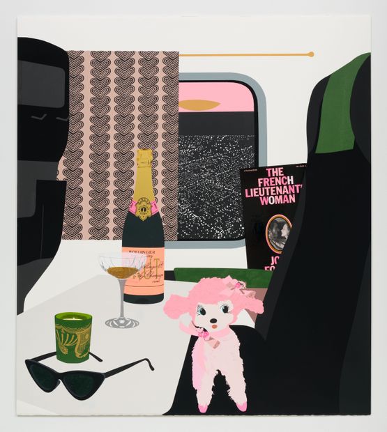 Powdering your nose wiping the smirk off his face telling on yourself over and over by Matthew Brannon contemporary artwork Print