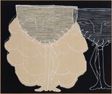 Wine Lovers by Renee So contemporary artwork textile