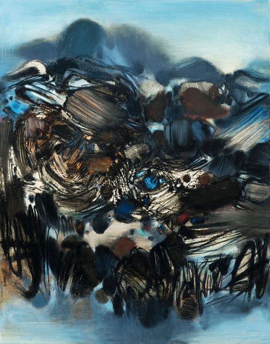 Untitled No. 195 by Chu Teh-Chun contemporary artwork Painting