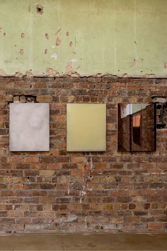 Three Way Mirror Broken Mirror for Glas 1 Au Fog  PbS Pre - rain - light by Padraig Timoney contemporary artwork Painting