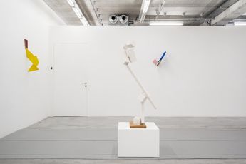 Contemporary art exhibition Joel Shapiro Painted Wood at Almine Rech Brussels Belgium