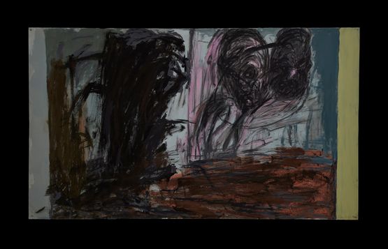 Strapped Down 44 by Mike Parr contemporary artwork Works on Paper