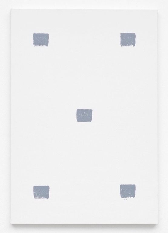 Empreintes de pinceau N50 a intervalles reguliers de 30 cm by Niele Toroni contemporary artwork Painting