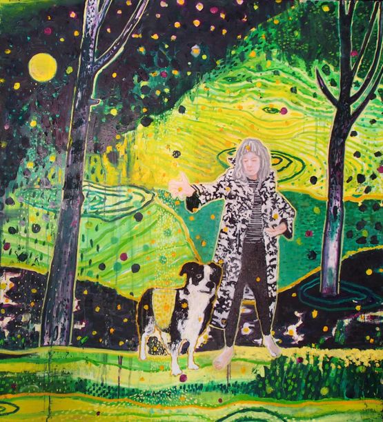 Cover the Hillside I by Stephen Pleban contemporary artwork Painting